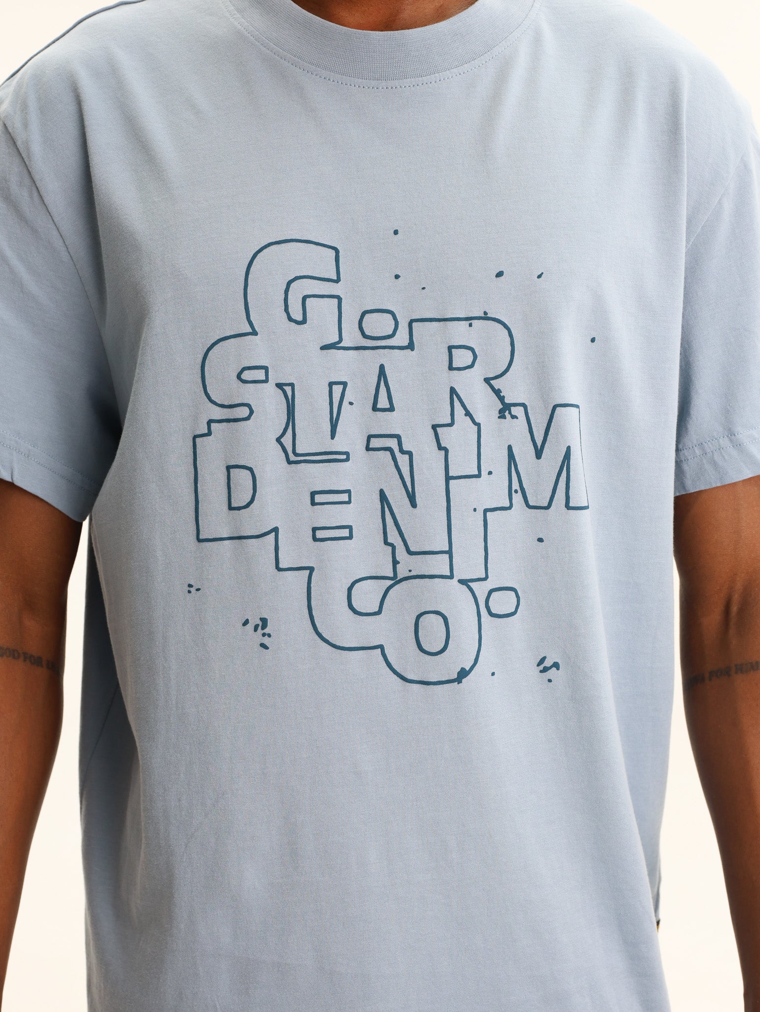 G-Star T-Shirt HD Print Ash Blue